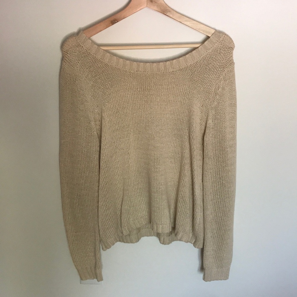 MinkPink Cream Sweater